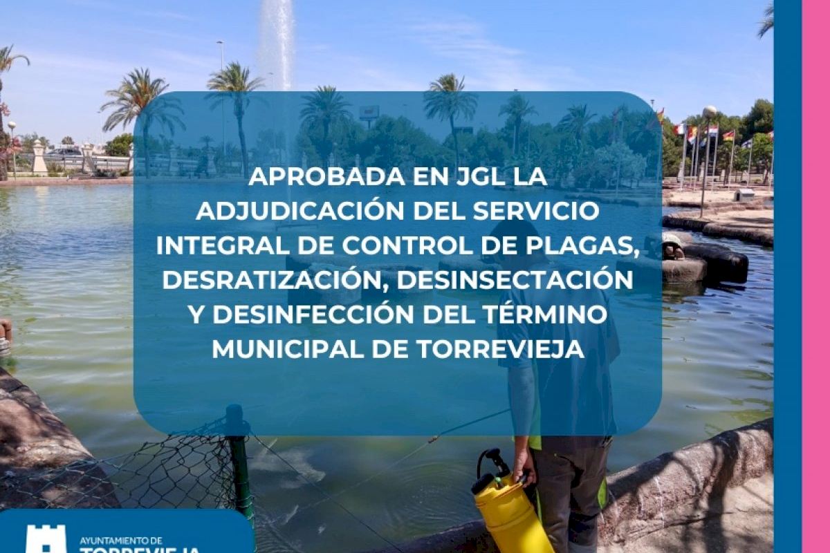 Torrevieja aprueba la adjudicación del Servicio Integral de Control de