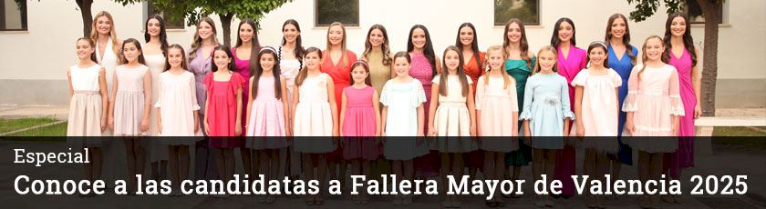 Candidatas a Fallera Mayor de Valencia 2025