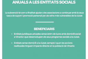 L'Ajuntament atorga les ajudes anuals a les entitats socials