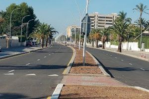 La Diputació completa las obras en el bulevar para mejorar la seguridad y la imagen de la playa de Gandia