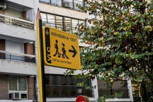 Mobilitat Sostenible senyalitza set itineraris escolars al CEIP Sant Joan de Ribera