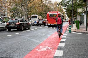 Ya está abierto el carril bici de Gran Vía