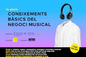 L’Institut Valencià de Cultura programa la quarta edició del curs ‘Coneixements bàsics del negoci musical’