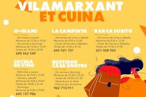 El Ayuntamiento de Vilamarxant lanza una guía con los establecimientos hosteleros que siguen ofreciendo servicio a la ciudadanía