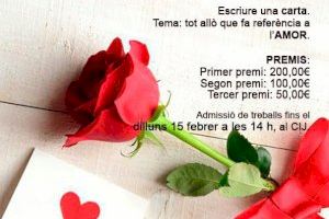 Benifaió fomenta entre los jóvenes la escritura romántica con el Concurso “Cartas de amor”