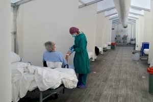 En el hospital de campaña de Alicante se han realizado más de 37.000 PCR y se ha vacunado a más de 4.000 profesionales en menos de un mes