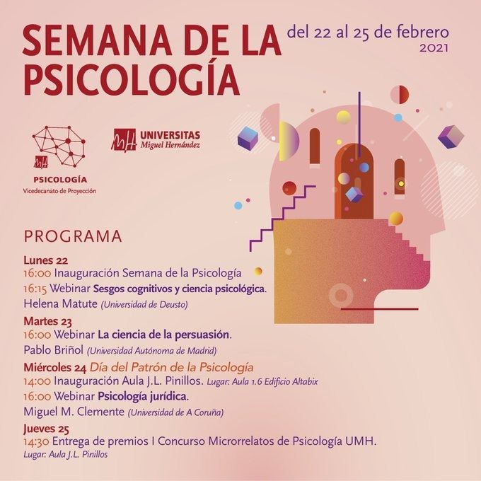 La UMH celebra la Semana de la Psicología 2021 para conmemorar el día