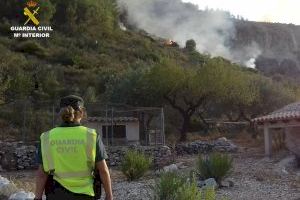 Detenido un octogenario que provocó cuatro incendios en Alicante mientras salía a pasear por las mañanas