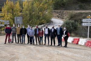 La Diputación de Castellón recepciona oficialmente la obras de remodelación de la CV-120 entre La Mata y el límite con la provincia de Teruel