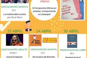 La Biblioteca Dénia organitza activitats per a totes les edats amb motiu del Dia del llibre