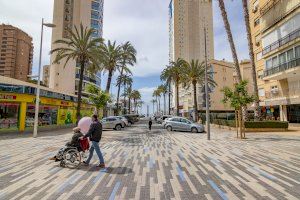 Benidorm inicia esta semana la renovación de aceras de la avenida Bilbao, que seguirá el diseño de Mediterráneo