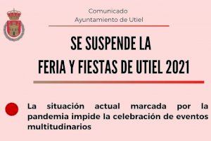 Se suspende la Feria y Fiestas de Utiel 2021