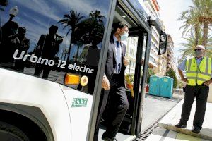 El Ayuntamiento de Alicante y Masatusa prueban de forma experimental un autobús eléctrico para estudiar su incorporación a la flota