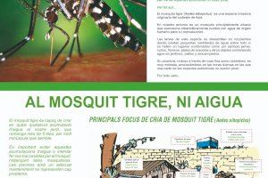 Campaña medioambiental en Benifaió contra el mosquito tigre