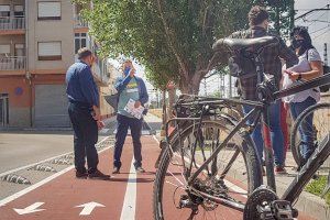 El Ayuntamiento de Villena amplía en 500 metros el tramo del carril bici hacia la calle Juan Gris