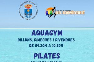 Deportes oferta aquagym y pilates gratuito en la playa Centro durante el verano