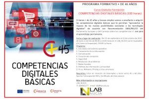 Curso de “Competencias Digitales” para desemplead@s +45 de La Nucía