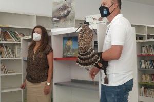 La biblioteca de Benejúzar habilita un espacio dedicado a las aves y la cetrería para conocer mejor esta actividad