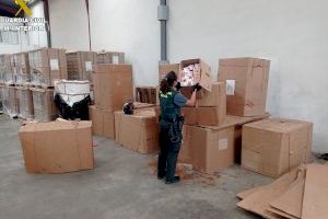 Contrabando en Silla: Intervenidos más de 3.800 kilos de picadura de tabaco en una nave industria