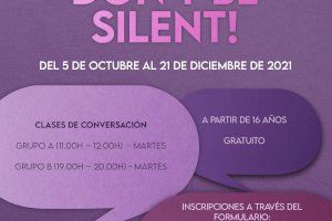 San Antonio de Benagéber ofrece el taller online "Don't be silent!" de conversación en inglés