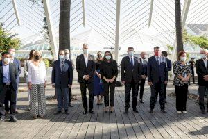 Ximo Puig en el acto de homenaje a las víctimas de la pandemia de COVID-19