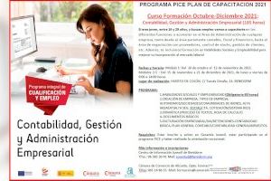 Benidorm organiza un curso de contabilidad, gestión y administración de empresas