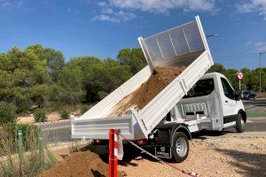 Trabajos de cierre de caminos en Paterna