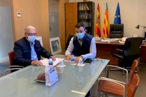 Manuel Cervera y el director general de Agricultura de la Conselleria han mantenido una reunión para resolver cuestiones relacionadas con las subvenciones de caminos