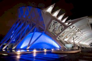 La Ciutat de les Arts i les Ciències se ilumina esta noche de azul por el Día Mundial de la Diabetes