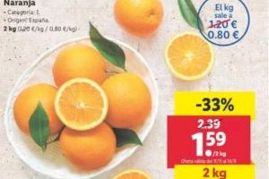 AVA-ASAJA denuncia a LIDL por usar la naranja española como producto reclamo