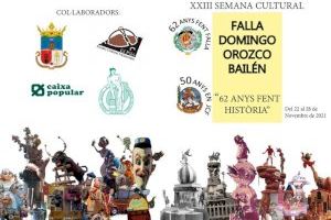 La XXIII Semana Cultural de la Falla Domingo Orozco- Bailén arranca el 22 de noviembre