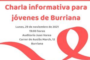 Charla informativa para jóvenes de Burriana sobre las enfermedades de transmisión sexual y su prevención