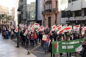 Milers de persones es tornen a manifestar per la consolidació del personal interí i temporal a la Comunitat Valenciana