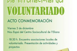 L’Eliana celebra el Día Internacional del Voluntariado