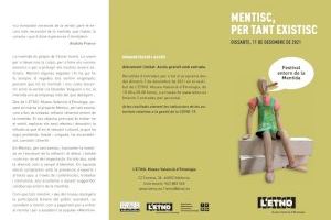 L’ETNO acull “Miento, luego existo” el festival de la mentida