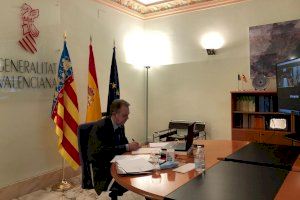 El president del Consell Audiovisual de la Comunitat Valenciana, José María Vidal, explica el funcionament del CACV en el Parlament basc