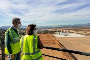 El aeropuerto de Castellón pone en marcha una nueva zona de actividad de 31.000 metros cuadrados con la culminación de la plataforma industrial