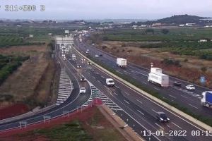 Principales retenciones matinales en las carreteras de Valencia