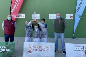 L’Escola de Pilota subcampeones en la Final Provincial “Frontó per Parelles”