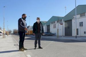 Ontinyent millora l’accés de vehicles i vianants al Carrer Diables del Polígon Industrial El Pla