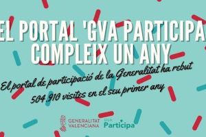 El portal de participación de la Generalitat 'GVA Participa' recibe más de 500.000 visitas en su primer año de funcionamiento