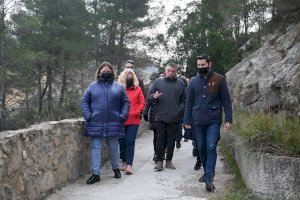 Falomir defiende el valor ecológico y turístico de la Fuente de los Baños e insta a la CHJ a que atienda las alegaciones presentadas por el el Ayuntamiento de Montanejos