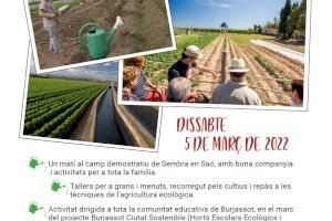 Las familias de Burjassot visitan la huerta de la mano de la Asociación Sembra en Saó