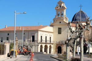 El tall al trànsit del tram de Lledó pròxim a la basílica es farà de manera alterna durant la retirada del paviment