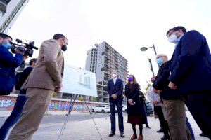 Héctor Illueca e Ione Belarra afirman que el reinicio de las obras de La Torre "supone la reactivación de la vivienda pública" en la Comunitat Valenciana