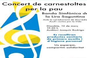 La Lira Saguntina interpreta este dissabte el concert de carnestoltes per la pau