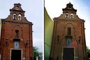 Un rayo cae sobre la ermita de Tavernes Blanques y derriba la cruz