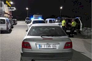 La Guardia Civil detiene a un conductor en Alicante tras casi una hora de persecución