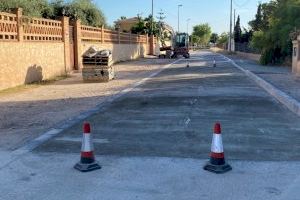 San Vicente del Raspeig inicia las obras de mejora del asfaltado en varias calles del municipio y sus partidas