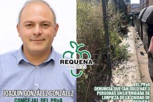 El PRyA denuncia que tan sólo hay 3 personas en la brigada de limpiza en Requena